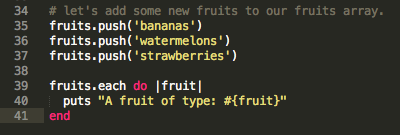 Adding fruits and printing the list again.